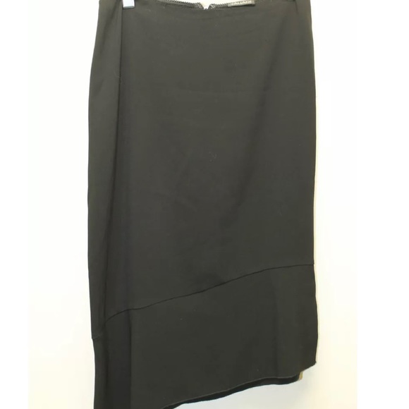 Vintage Tahari Women Skirt Black 29 Inches Mermaid A Line Sz 6 USA Made - Picture 6 of 12